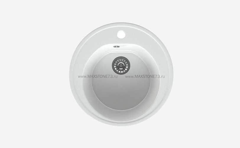 MAXSTONE Мойка глянцевая MS-2 (белый снег) 505*505*200